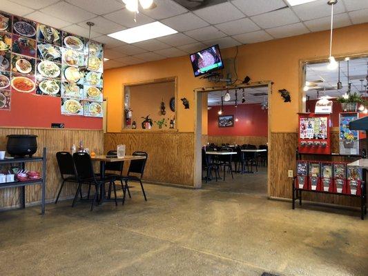 Large dining area.