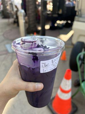 Ube latte