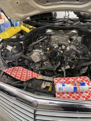 Mercedes bluetec oil cooler replacement