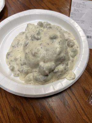 Biscuits and gravy $10.99