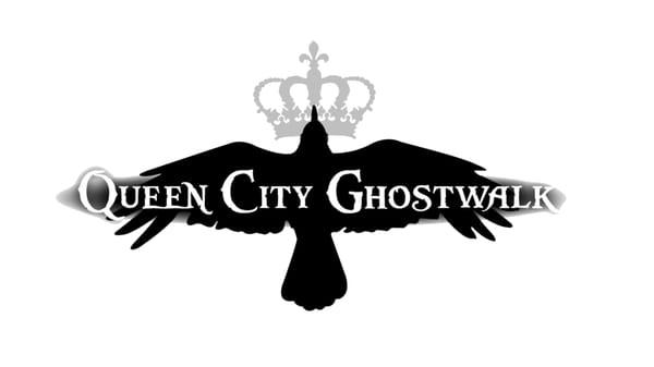 Queen City Ghostwalk's new logo to celebrate ten years, 2002-2012.