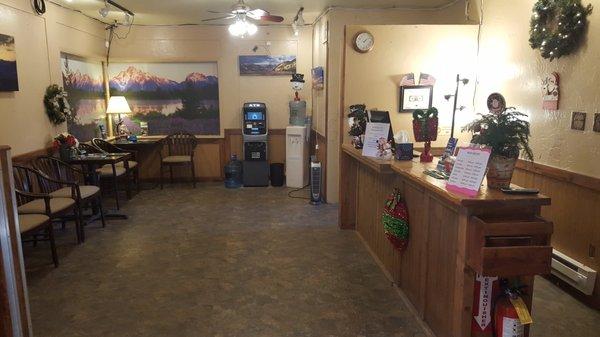 3D Cannabis Center Salida waiting room.  ATM on site.