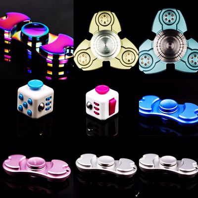 We have lots of different fidget spinners and fidget cubes !!!!