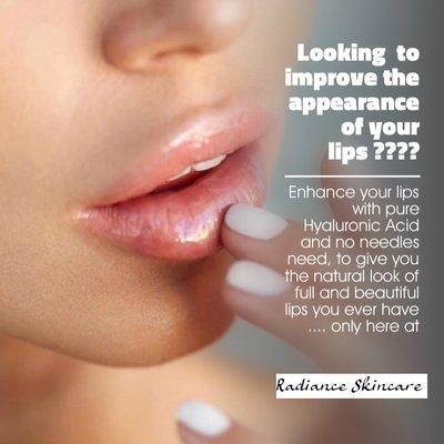 New lips treatment without needles