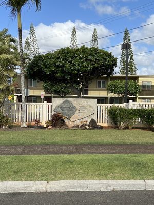 Signage in front