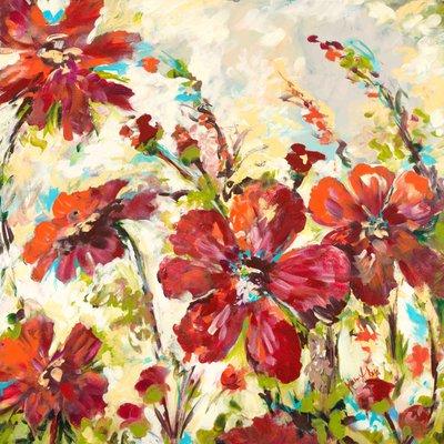 Farmers Market Flowers 30 x 30 Reproduction $700