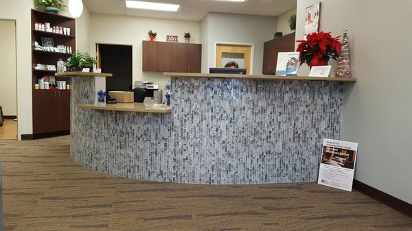 New reception area