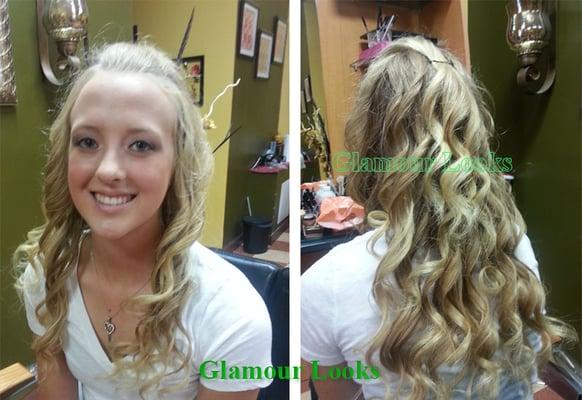 makeup and hair style at Glamour Looks Farmington mi