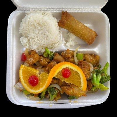 Kickin' Orange Chicken Plate (Spice Optional)