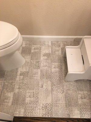 Powder room tiles