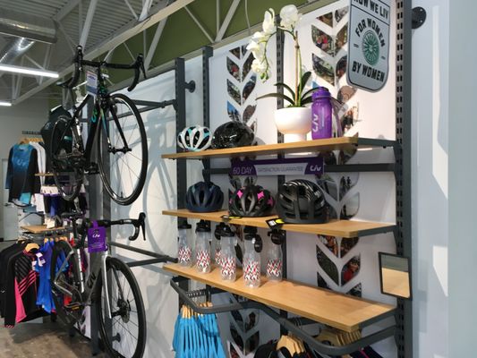 We have a full dedicated section and selection of women's bikes, apparel, and accessories from Liv.