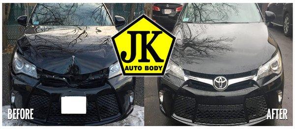 JK Auto Body Collision Shop in Webster Massachusetts Before & After