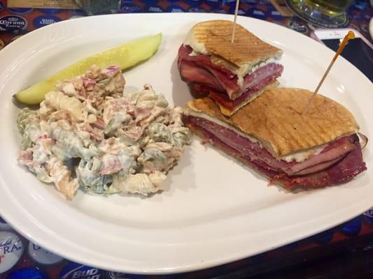 Tuscan panini w/ pasta salad