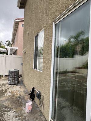 Clean slide door