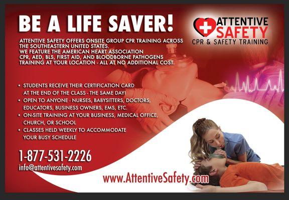 Attentive Safety CPR and Safety Training https://www.attentivesafety.com