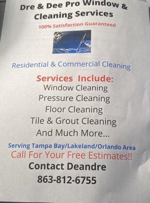 We offer quality work at affordable rates located in Lakeland and servicing the Central Florida area since. 2005