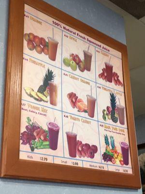 Fresh juices