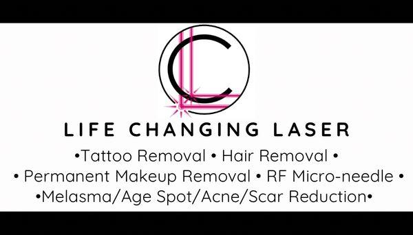 Tattoo removal, hair removal, permanent makeup removal, Radio frequency Microneedling, Melasma, age spot, acne and surgical scar removal!