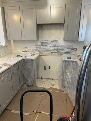 Kitchen remodel - Cabinet Installation