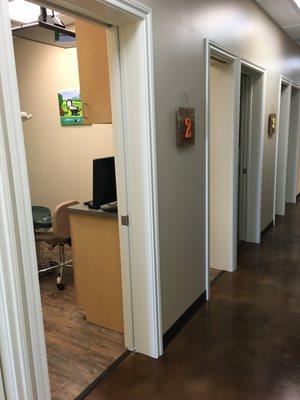 Private exam rooms for each family.