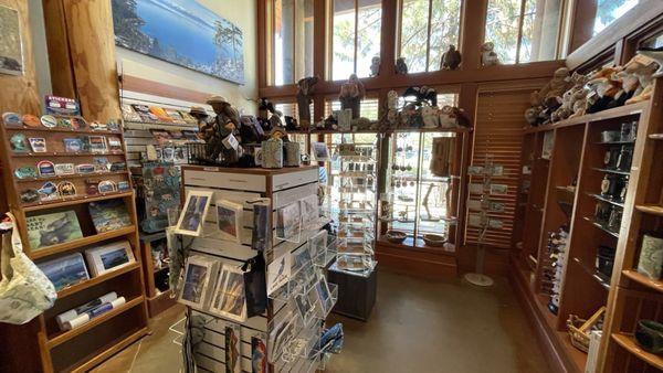 The gift shop at the visitor center...