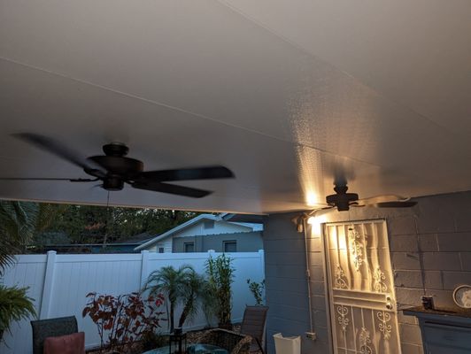 Outdoor fan installation