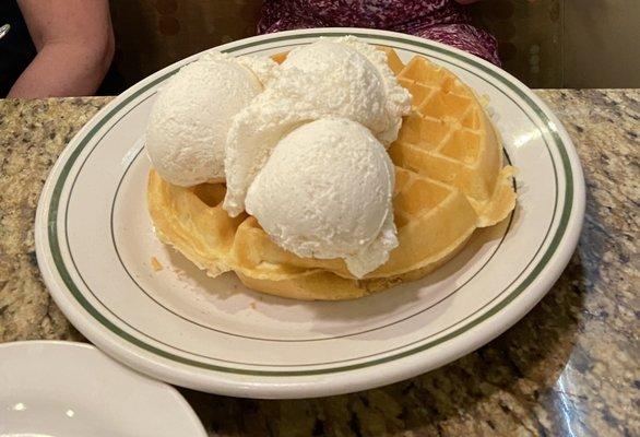 Waffles and Ice Cream!