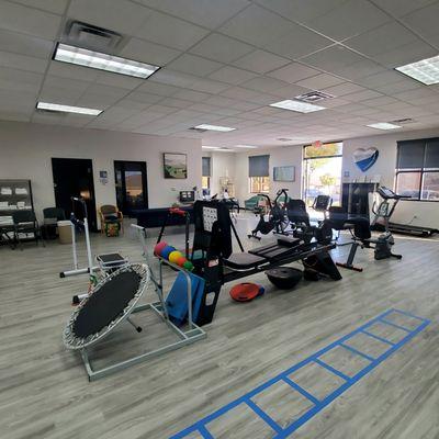 Inside our Fort Apache Clinic. Image of equipment used during therapy