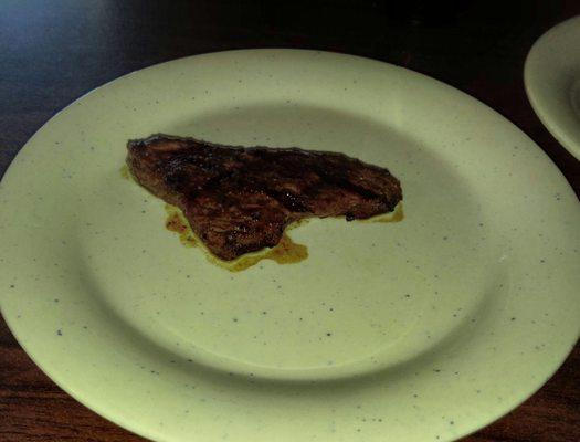 Little lonely steak. Man was it good.