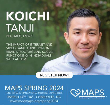 Dr.Tanji will be lecturing at MAPS conference Spring 2024