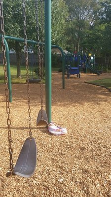 big kid swings and play structure.