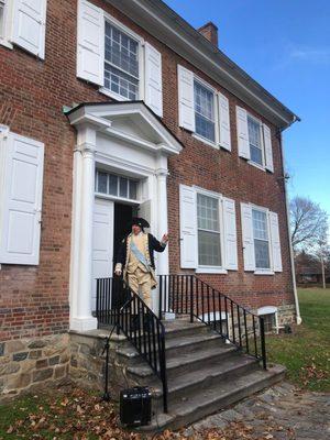 General George Washington addresses the crowd at Winterfest 2020.