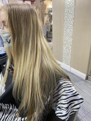 Color correction to Balayage Ombre