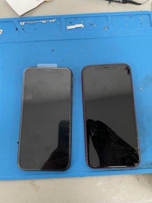 iPhone 11 screen replacement come and get $10 any repair