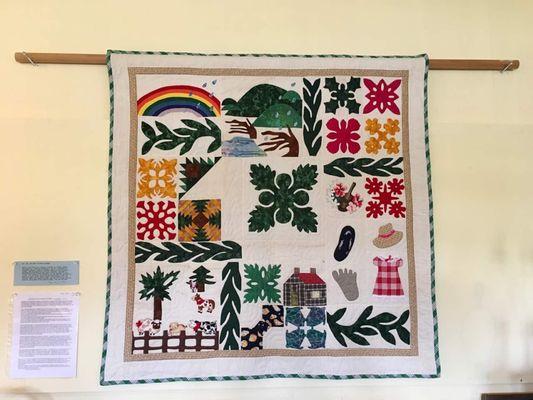 Paniolo quilt on display