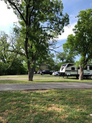 RV Park office expansion. Nice well mainstained city park. Easy pull in off the street. All sites are on the Bayou.