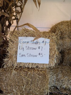 Straw sale signage