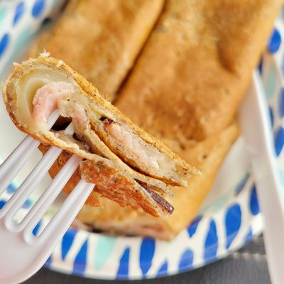 Ham and Swiss Crepe