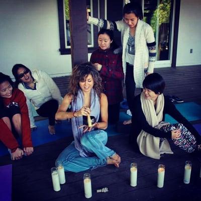 Providing private meditation classes and individual sessions.