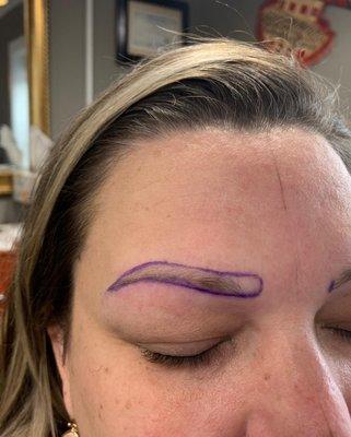 Before microblading