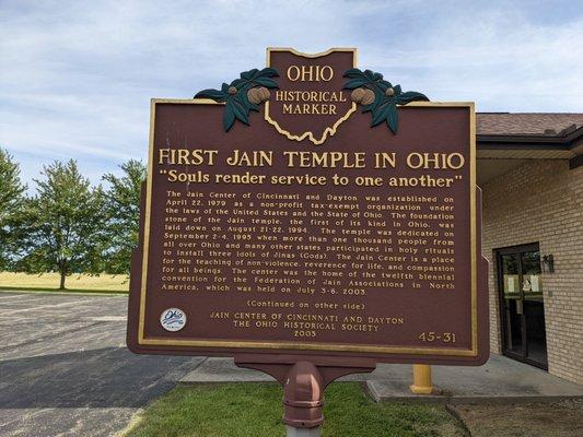 First Jain Temple in Ohio