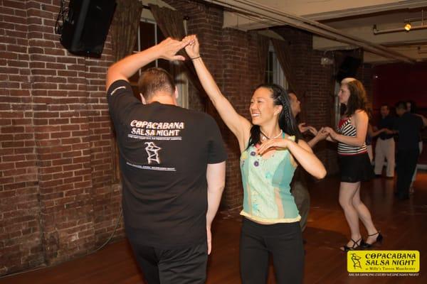 Have fun and learn to dance at Copacabana Salsa Night. Every Wednesday Night at Milly's Tavern Manchester NH. Lessons 7:45-9pm for just $5.