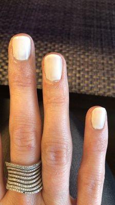 Worst manicure!!