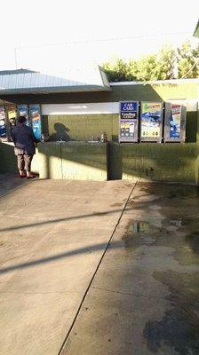 Sink and vending machines