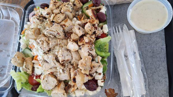 Greek chicken salad