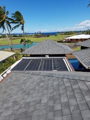 Heliocol pool panels @ Mauna Lani