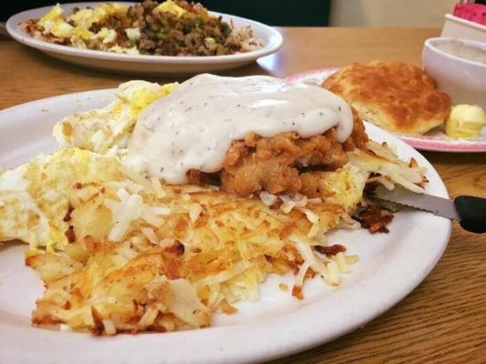 Chicken fried chicken. Oh yeah! The breading was so good!