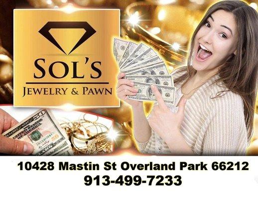 Need cash? Got gold? Call us!