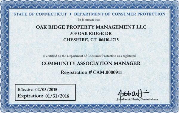 Certified Manager of Community Associations (CMCA®)