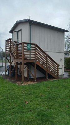 Concession Stand and Announcer Booth.